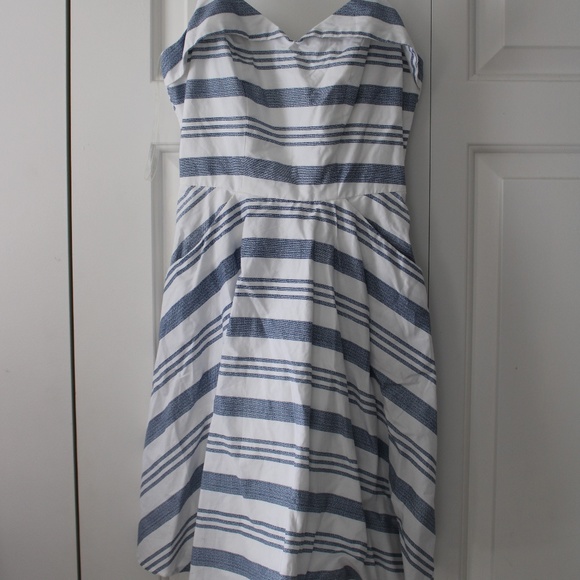 Blue Striped Summer Dress - Picture 6 of 10
